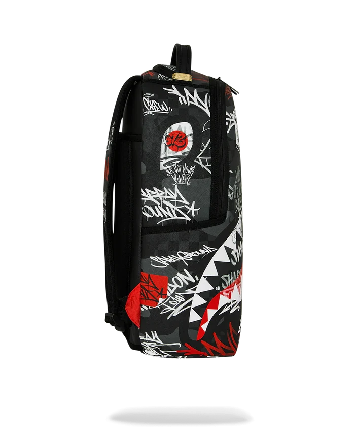 Sprayground Branded Bandit backpack with bold design and adjustable straps, showcasing a stylish accessories piece.