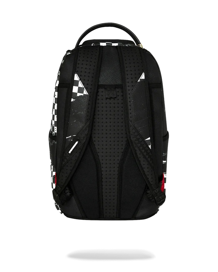 Sprayground Canvas Chaos backpack with bold graphic design and multiple compartments, casual accessories for everyday use.