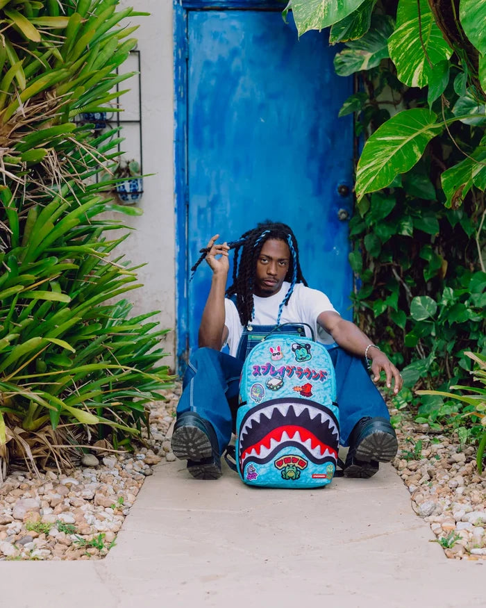 Sprayground Lucky Pack backpack with colorful, graphic design and adjustable straps, stylish accessories for everyday use.