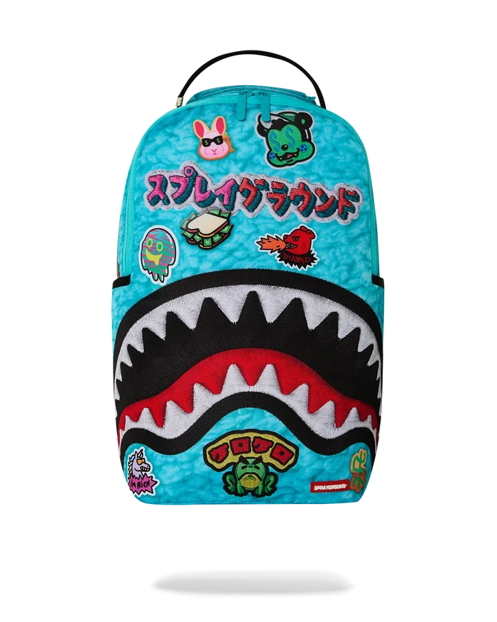 Sprayground Lucky Pack backpack with bold graphic design, durable straps, and multiple compartments for accessories and daily use.