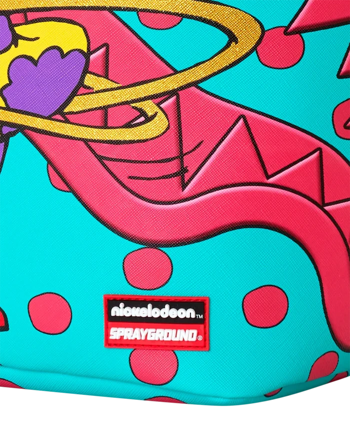 Sprayground Rugrats Susie Hula Hoops backpack featuring colorful cartoon design and adjustable straps.