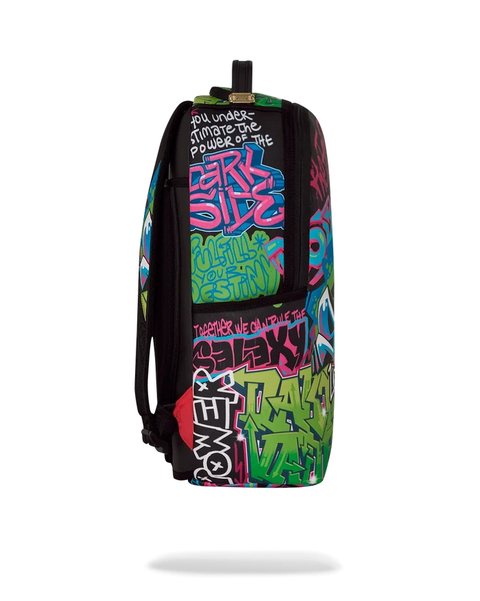 Sprayground Star Wars Vader Graff Stack backpack with bold graphic design and adjustable straps, ideal for everyday accessories.