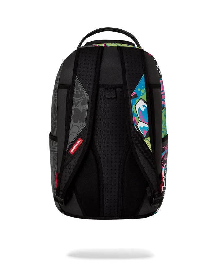 Sprayground Star Wars Vader Graff Stack backpack featuring bold Darth Vader artwork and graffiti-style design.