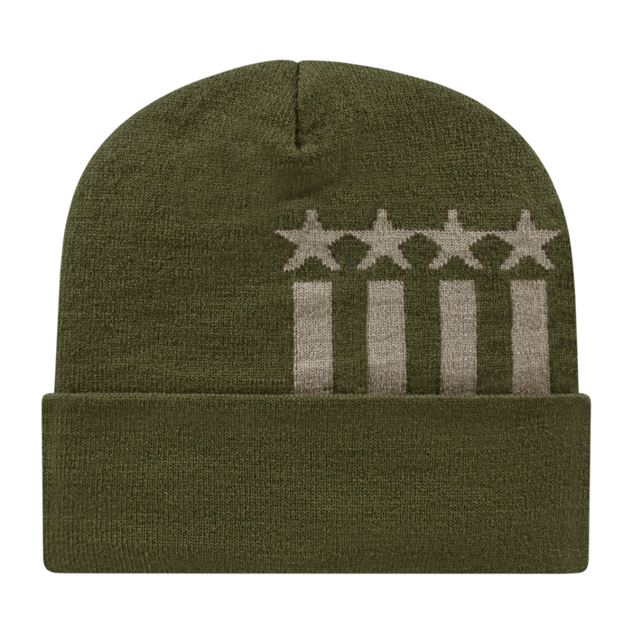 Stars & Stripes Knit Cap with Cuff