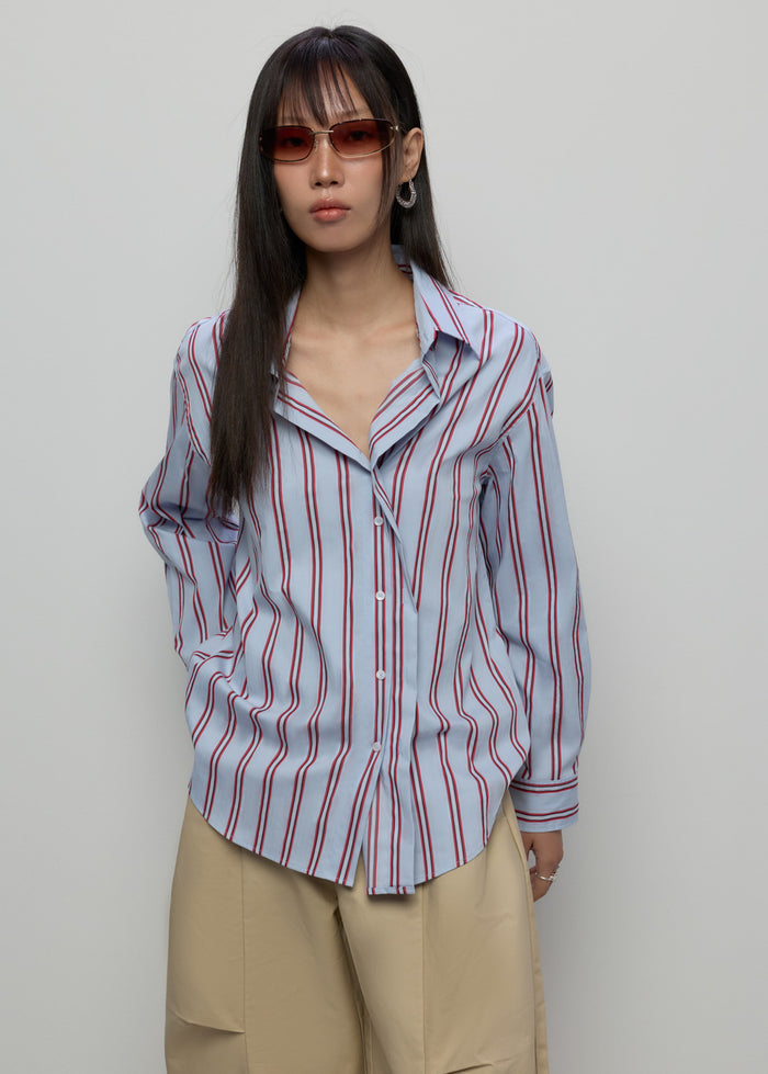 STRIPE OVERSIZED SHIRT