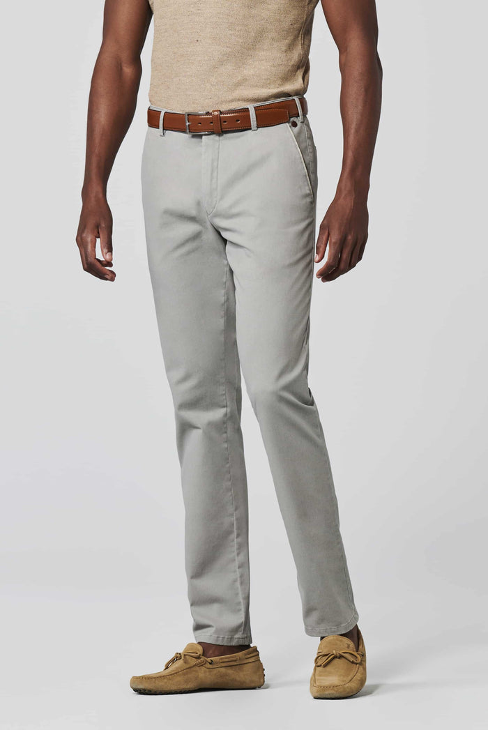 Summer Two-Tone Chinos in Silver
