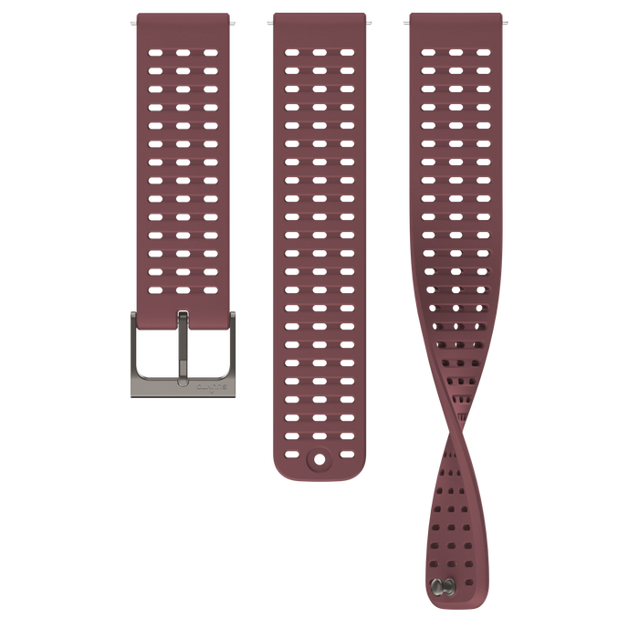 Suunto 22mm Athletic 2 Silicone Strap Dark Ruby S+M