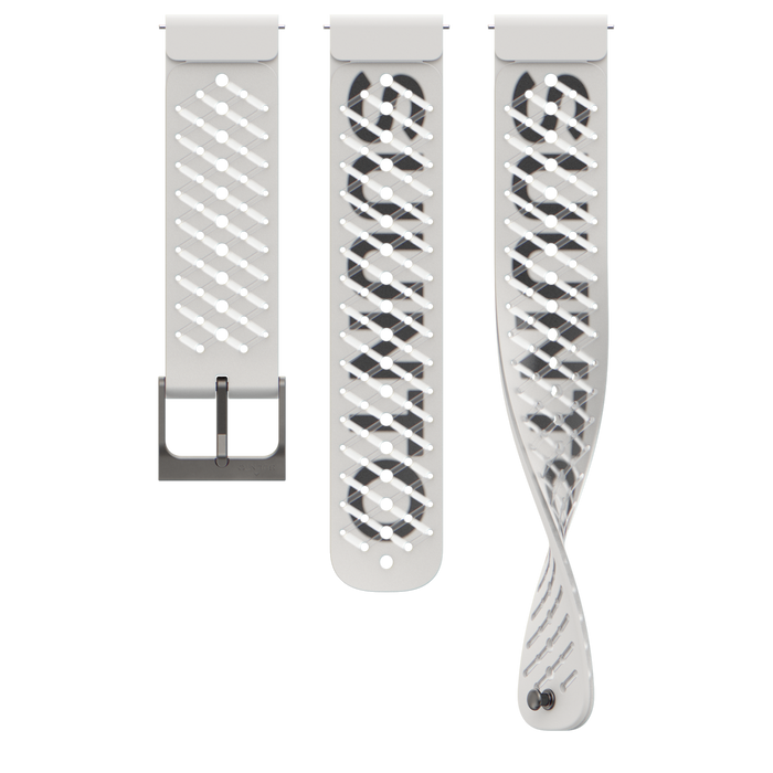 Suunto 22mm Athletic 5 Silicone Strap - White