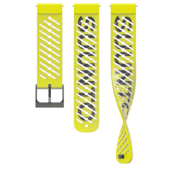 Suunto 22mm Athletic 5 Silicone Strap Lemon Yellow S+M