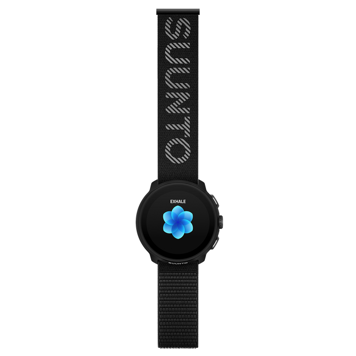Suunto 22mm Athletic 7 Loop Textile Strap Black S/M+M/L