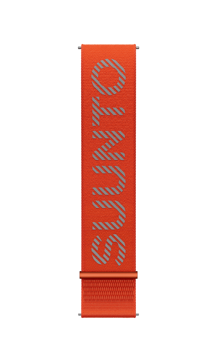 Suunto 22mm Athletic 7 Loop Textile Strap Coral Orange S/M+M/L