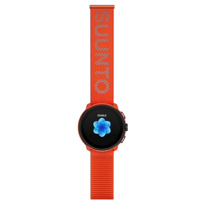 Suunto 22mm Athletic 7 Loop Textile Strap Coral Orange S/M+M/L