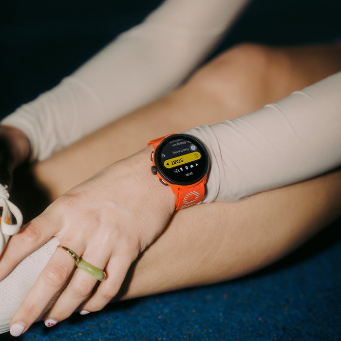 Suunto 22mm Athletic 7 Loop Textile Strap Coral Orange S/M+M/L
