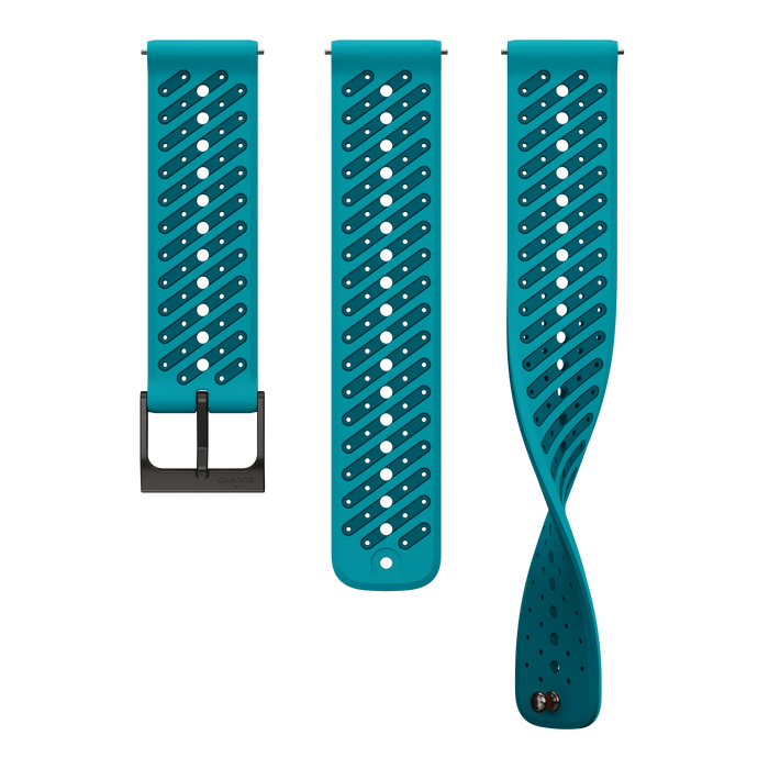 Suunto 22mm Athletic 8 Siliocne Strap Wave Blue S+M