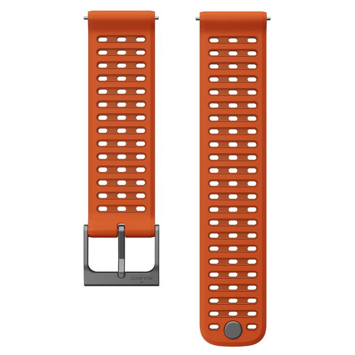Suunto 22mm Athletic 9 Silicone Strap Canyon Orange S+M