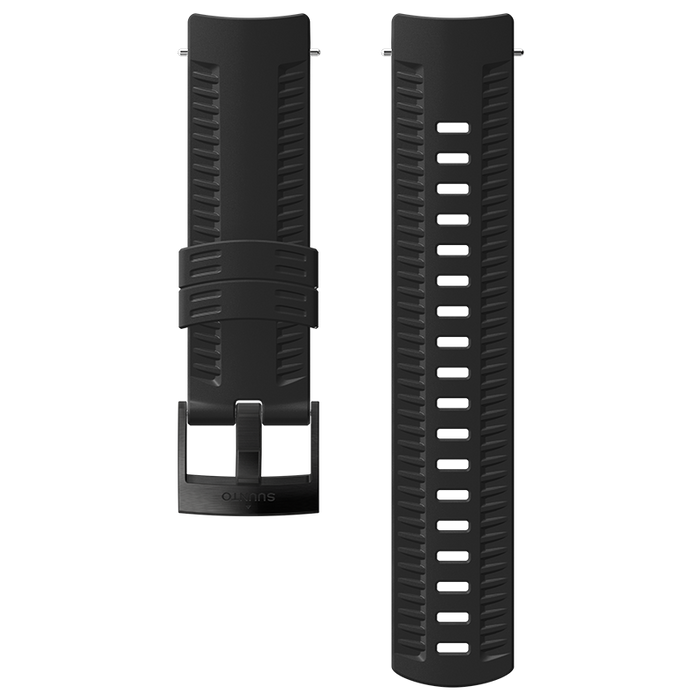 Suunto 24mm Athletic 2 Silicone Strap Black Black Size M Watch Band