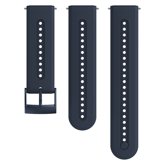 Suunto 24mm Athletic 7 Silicone Strap Granite Blue Size S+M Watch Band