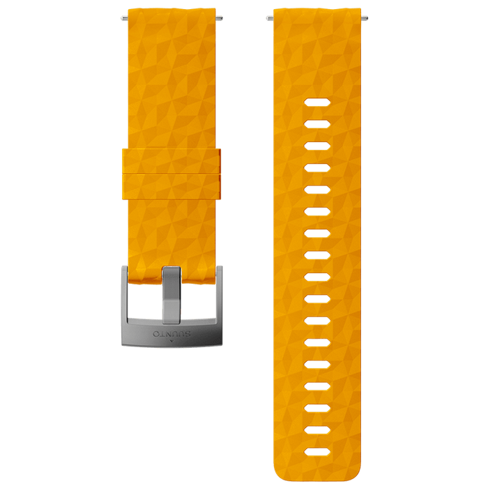 Suunto 24mm Explore 1 Silicone Strap Amber Gray Size M Watch Band