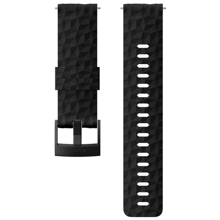 Suunto 24mm Explore 1 Silicone Strap Black Black Size M Watch Band