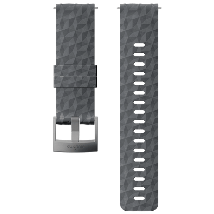 Suunto 24mm Explore 1 Silicone Strap Graphite Gray Size M Watch Band