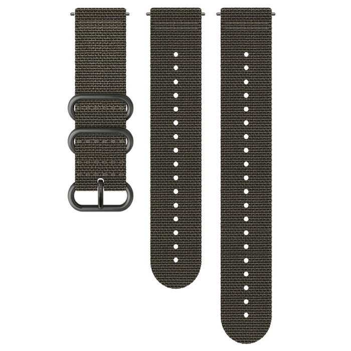 Suunto 24mm Explore 2 Textile Strap Foliage Gray Size M+L Watch Band