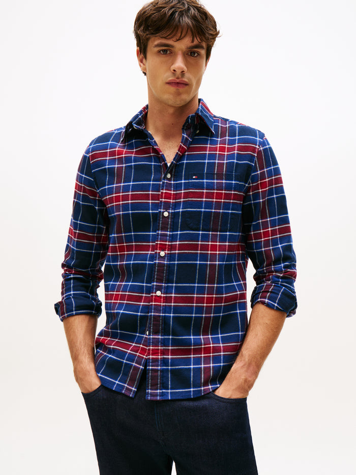 Tartan Check Shirt in Preppy Navy