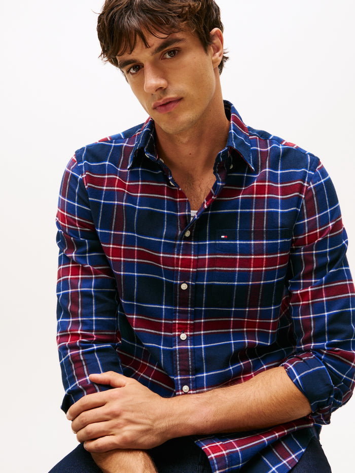 Tartan Check Shirt in Preppy Navy