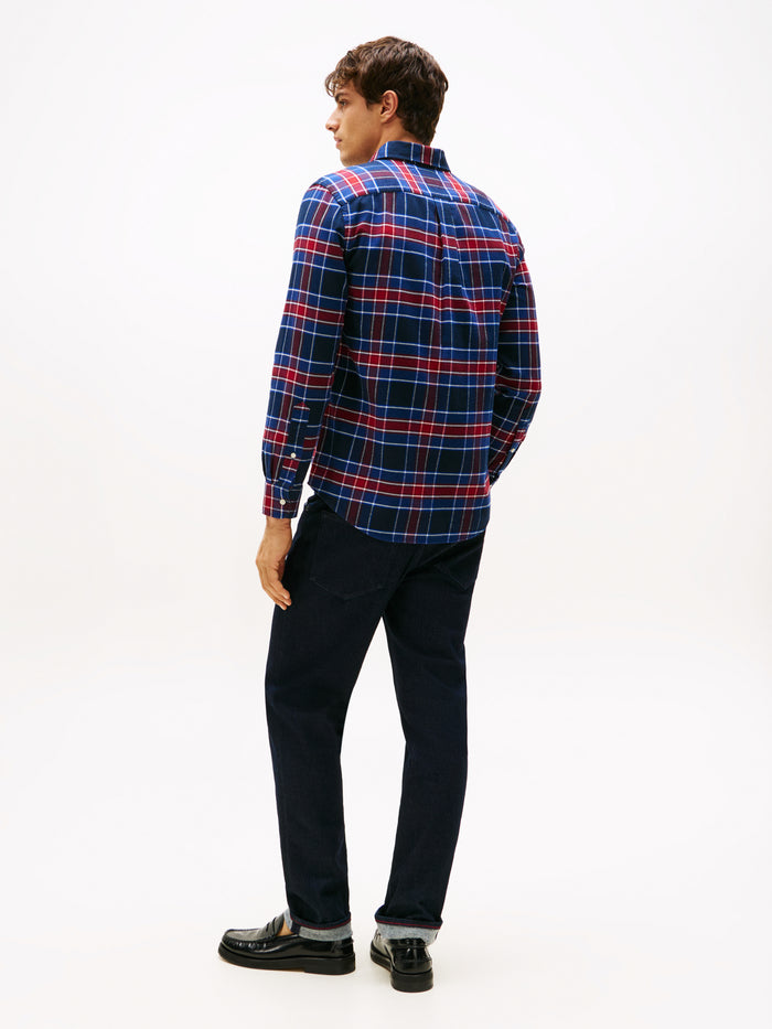 Tartan Check Shirt in Preppy Navy