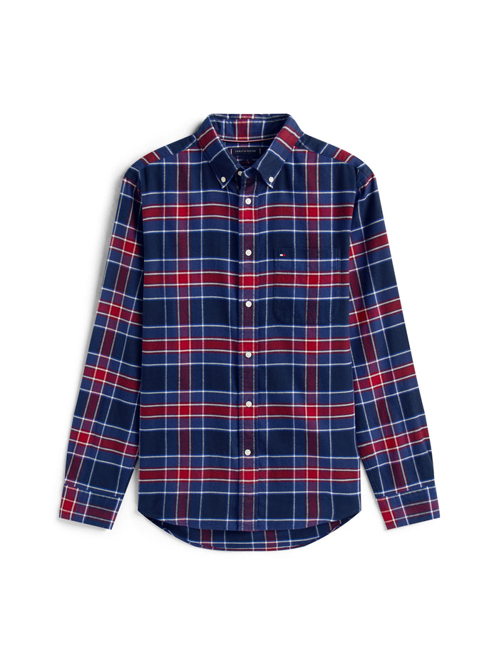 Tartan Check Shirt in Preppy Navy