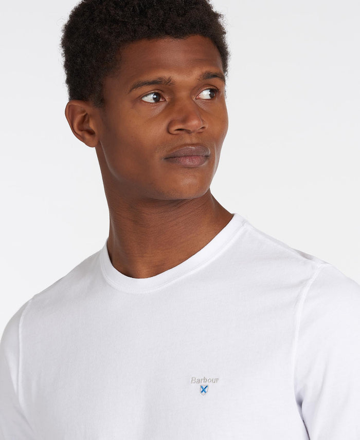 Tartan Sports Tee in White