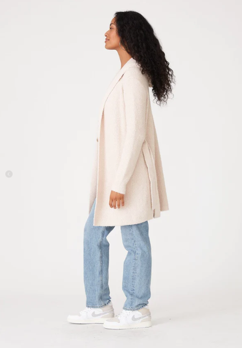 Teddi Fuzzy Belted Cardigan