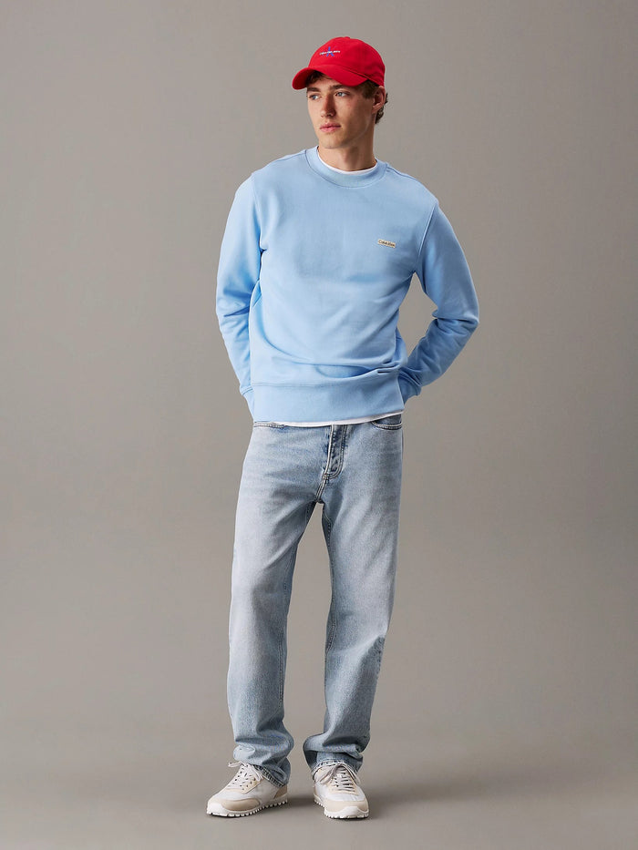 Terry Badge Sweatshirt in Blue