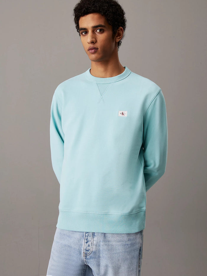 Terry Badge Sweatshirt in Mint