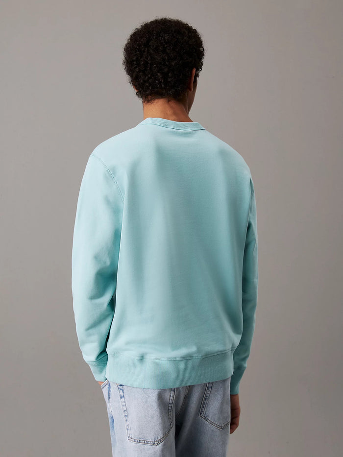 Terry Badge Sweatshirt in Mint