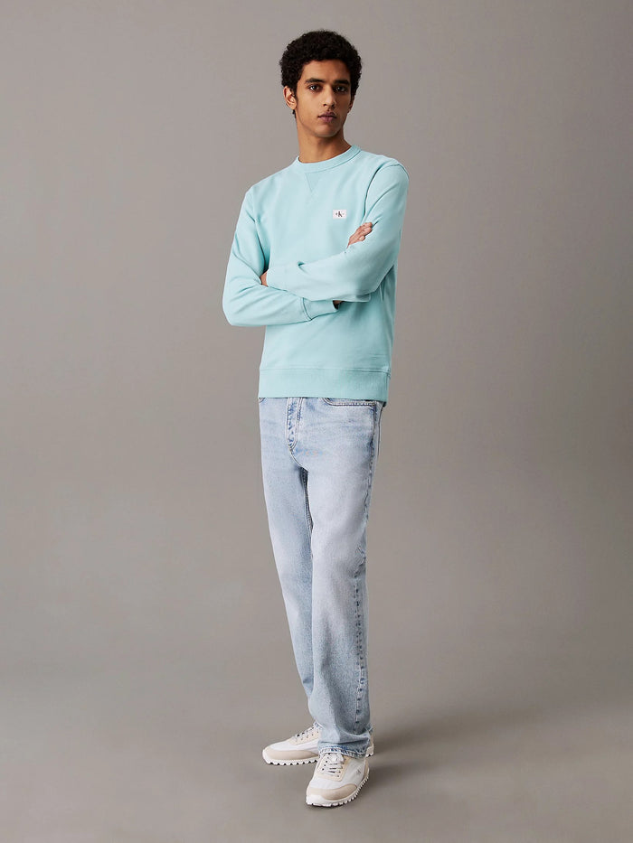 Terry Badge Sweatshirt in Mint