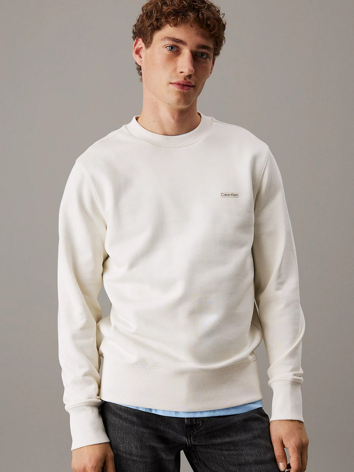 Terry Badge Sweatshirt in Tofu
