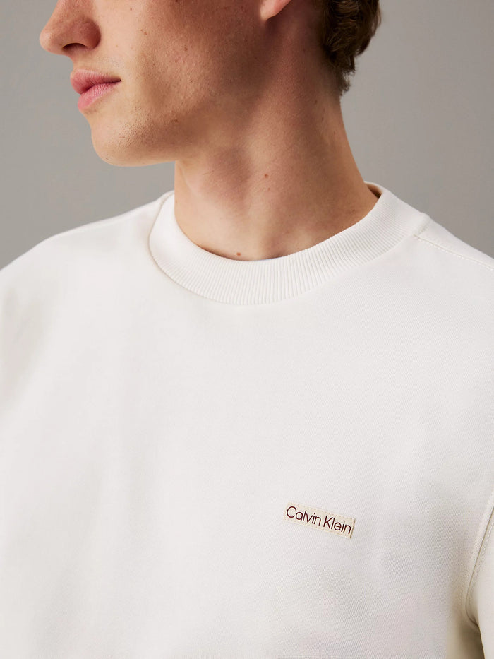 Terry Badge Sweatshirt in Tofu