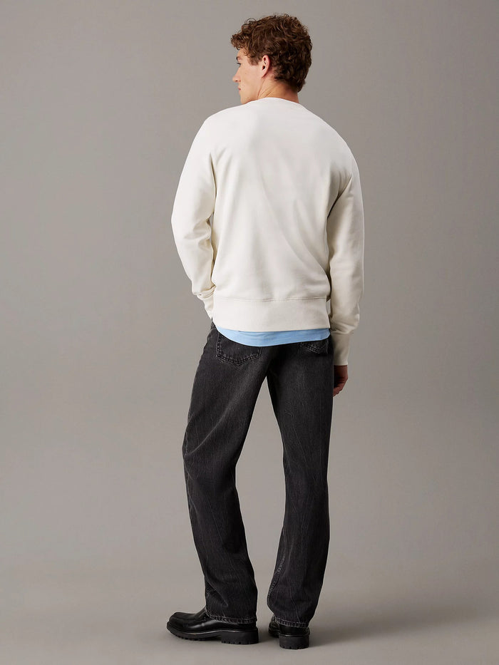 Terry Badge Sweatshirt in Tofu