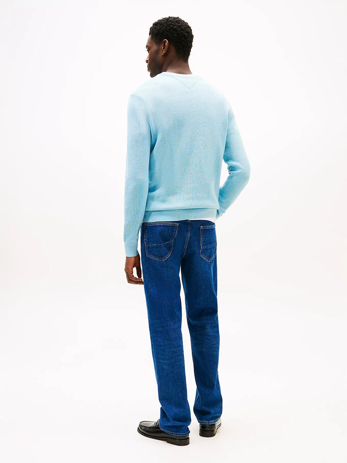 Textured Knit Jumper in Blue