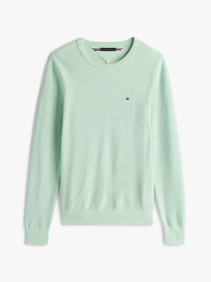 Textured Knit Jumper in Mint
