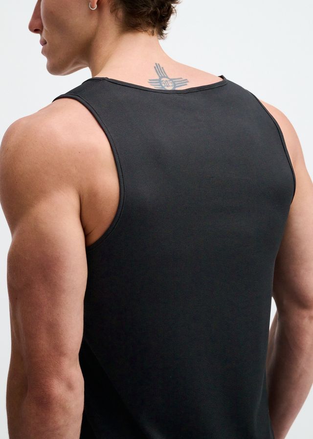 TEXTURED STRETCH MESH PERFORMANCE TANK