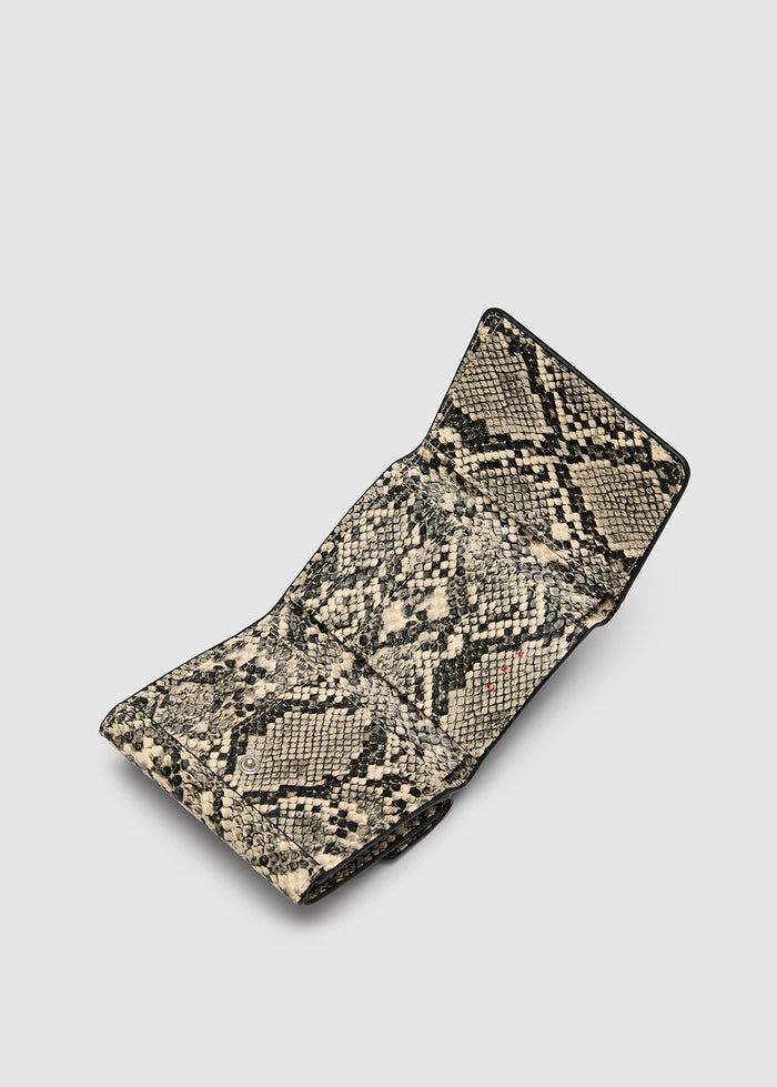 TEXTURED TRIFOLD WALLET