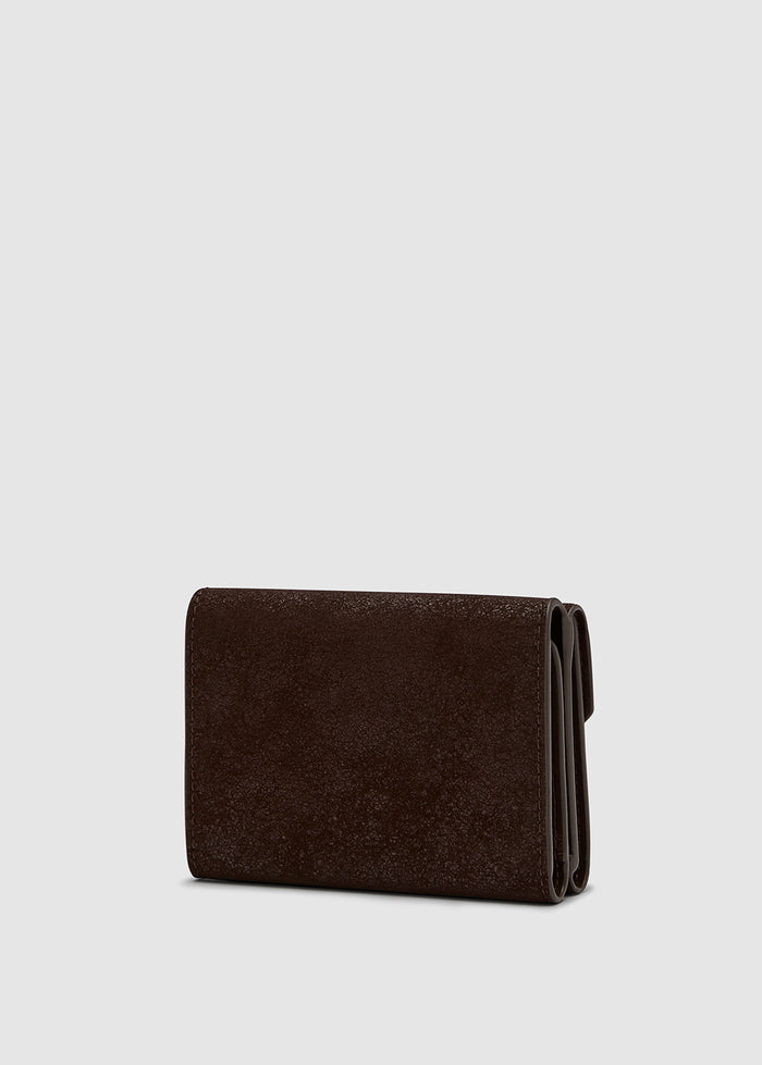 TEXTURED TRIFOLD WALLET