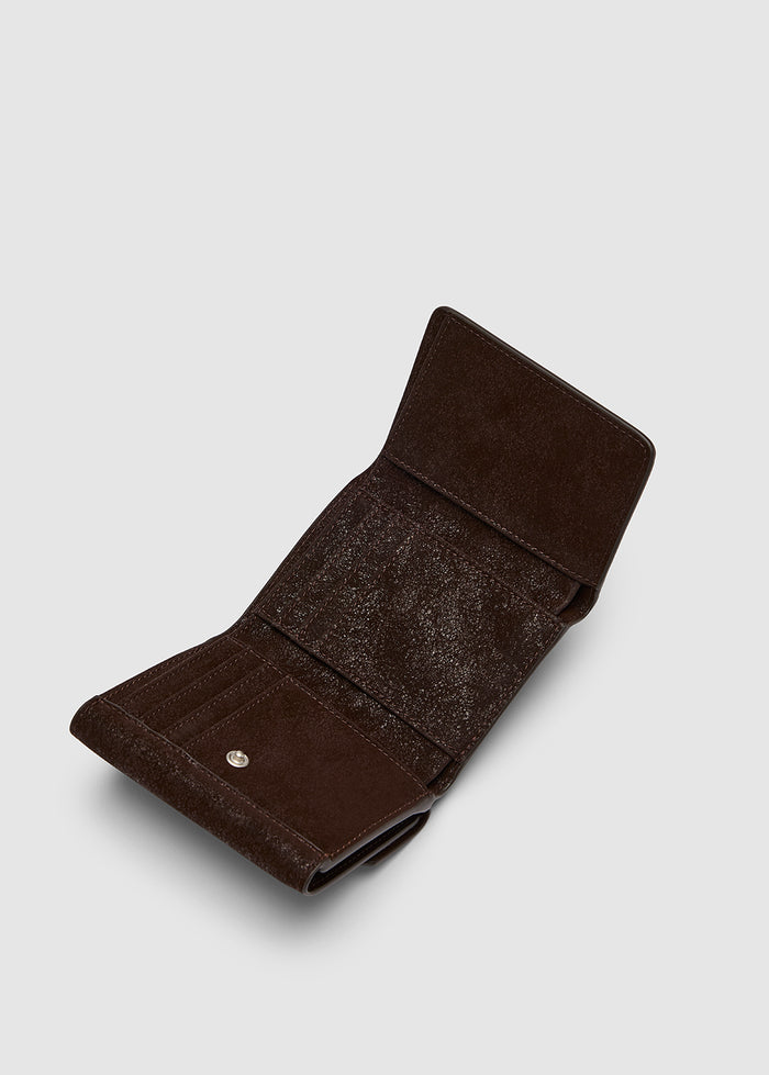 TEXTURED TRIFOLD WALLET