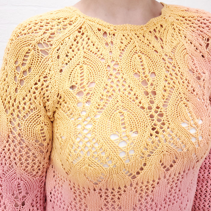 THE ATTICO OMBRE CROCHET DRESS - SIZE 44