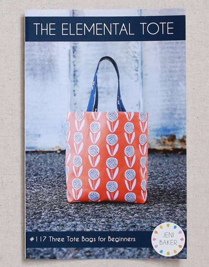The Elemental Tote Bag Paper Sewing Pattern, Jeni Baker