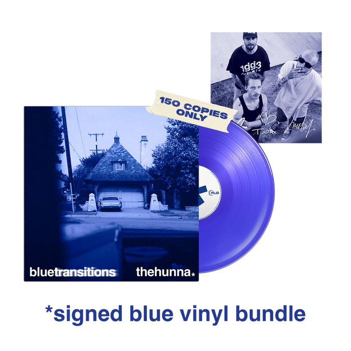The Hunna - blue transitions - Signed Blue Vinyl Bundle