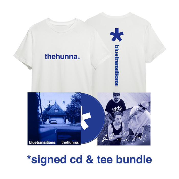 The Hunna - blue transitions - Signed CD & Tee Bundle
