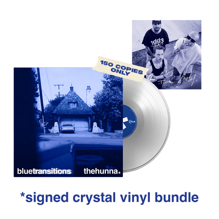 The Hunna - blue transitions - Signed Crystal Vinyl Bundle