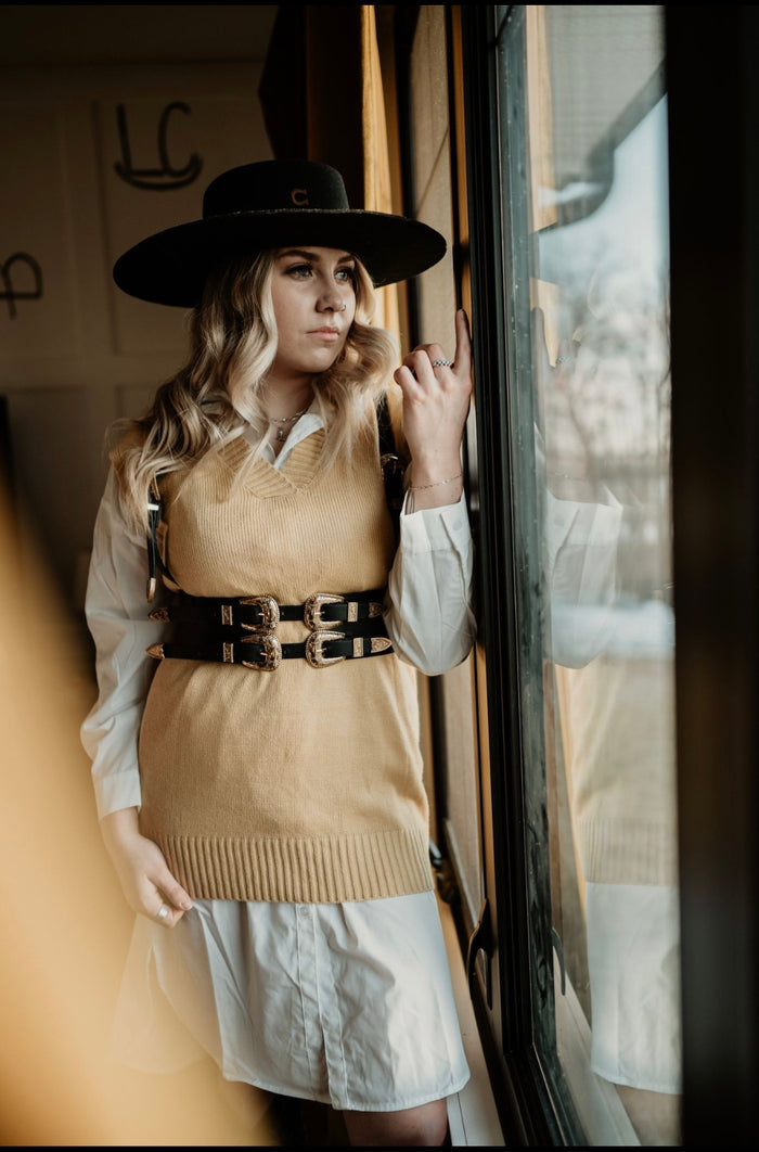 the sweater vest dress